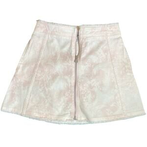 Christian Dior Girls Pink Dior Logo Print Floral Flare Mini Skirt Size 10